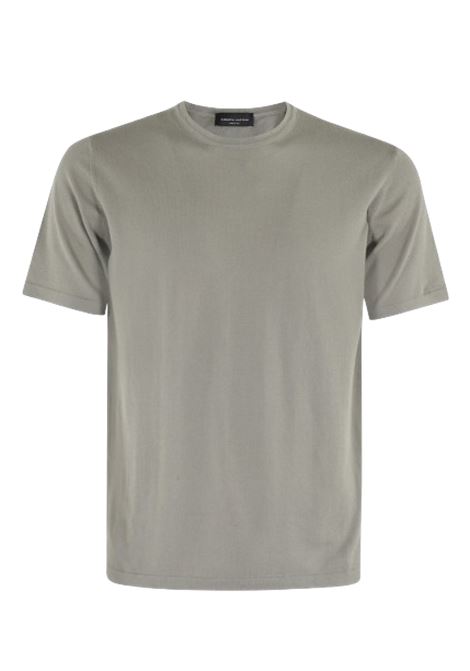 crewneck t-shirt man army green ROBERTO COLLINA | RB10021RB1024